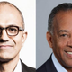 MIcrosoft CEO Satya Nadella; Microsoft Chairman John W. Thompson
Microsoft